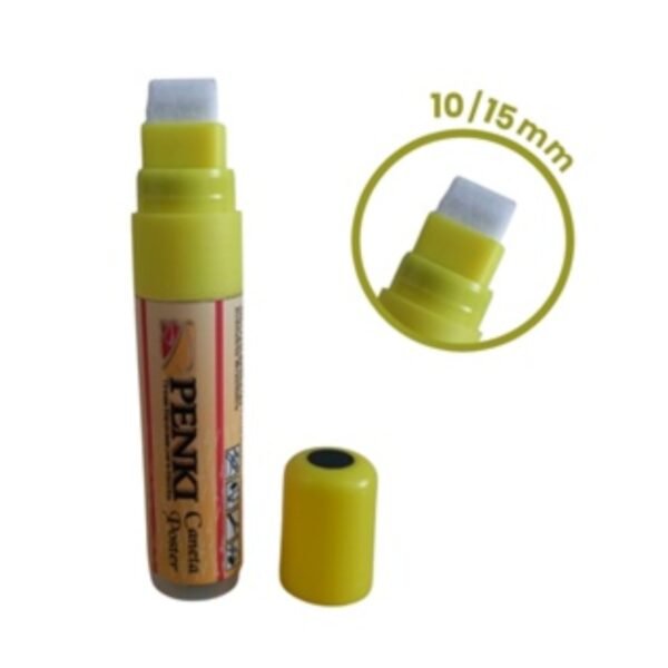 Caneta Poster 10/15mm Amarela