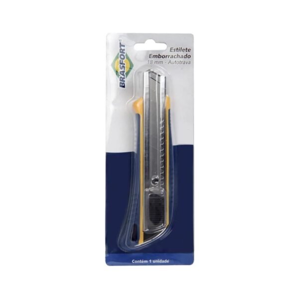 Estilete Emborrachado Brasfort 18mm