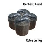 4 Rolos De Fitilho De Plástico F10 - Fechamento De Embalagem