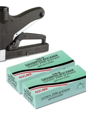kit Grampeador Rocama 106/06 e Grampo 106/6