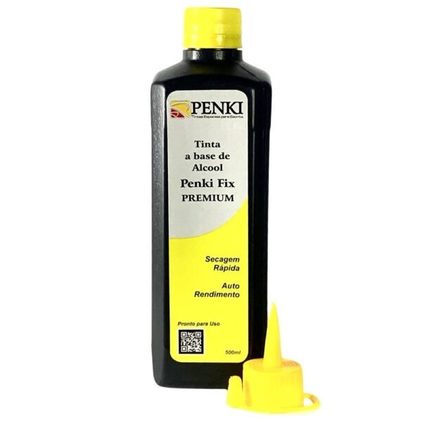 3 Tubos De Tintas Para Cartaz Penki Premium 500 ML Amarelo Verde e Azul